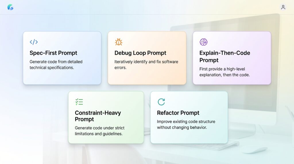 Different prompt engineering techniques for AI coding tools